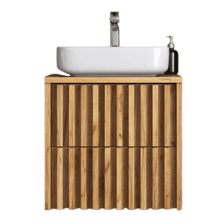 Koupelnová skříňka s krycí deskou SAT Delano 60x46 cm dub mat DELANO60ZDDE