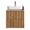 Koupelnová skříňka s krycí deskou SAT Delano 60x46 cm dub mat DELANO60ZDDE