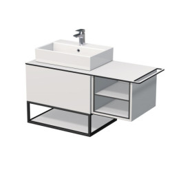 Koupelnová skříňka pod umyvadlo Naturel Oxo 110x58x50 cm bílá mat OXO110L701ZKDPBM