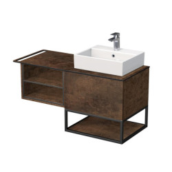 Koupelnová skříňka pod umyvadlo Naturel Oxo 110x58x50 cm měď mat OXO110P601ZKDLM