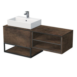 Koupelnová skříňka pod umyvadlo Naturel Oxo 140x58x50 cm měď mat OXO140701ZKDSM