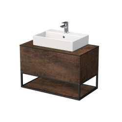 Koupelnová skříňka pod umyvadlo Naturel Oxo 90x58x50 cm měď mat OXO901ZKDM