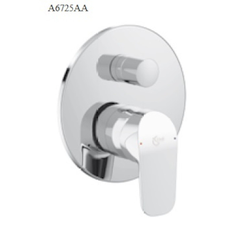 Sprchová a vanová baterie Ideal Standard CeraFlex bez podomítkového tělesa chrom A6725AA