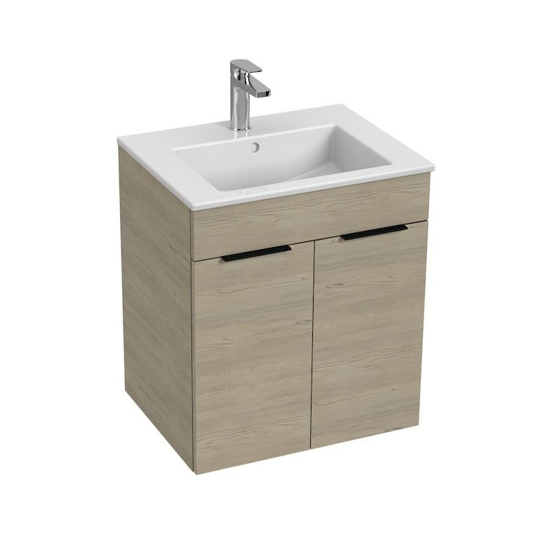 Koupelnová skříňka s umyvadlem Jika Cube 55x43x62,2 cm jasan H4536111765141