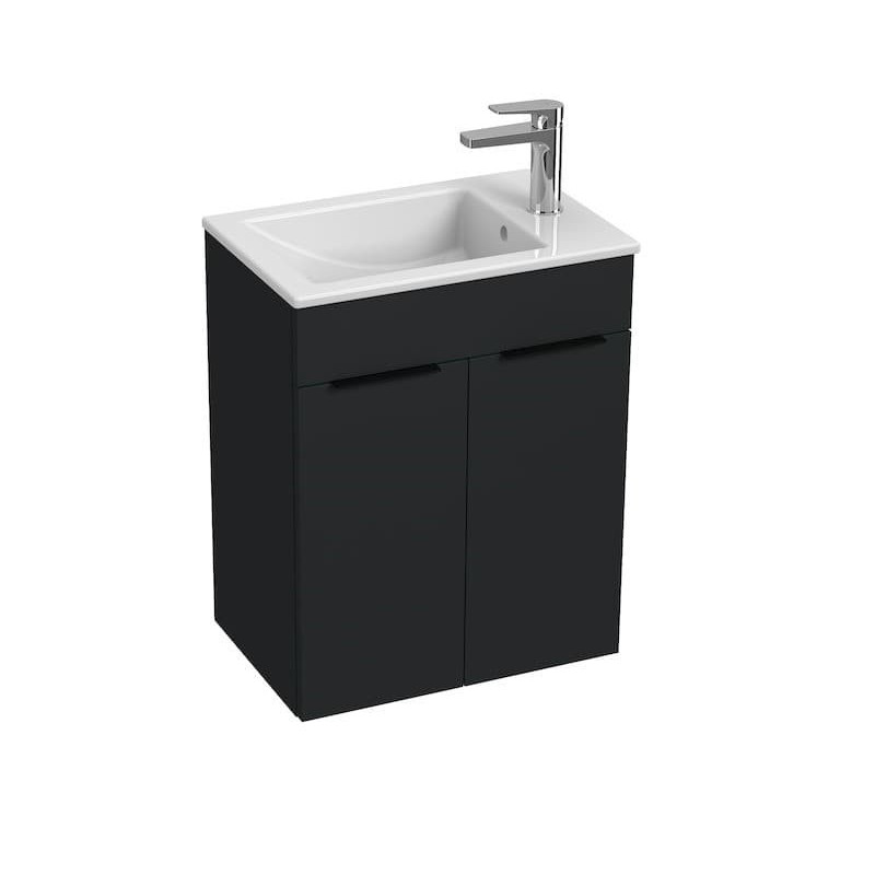 Koupelnová skříňka s umyvadlem Jika Cube 50x43x62,2 cm antracit mat H4536411763521