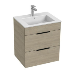 Koupelnová skříňka s umyvadlem Jika Cube 55x43x62,2 cm jasan H4536121765141