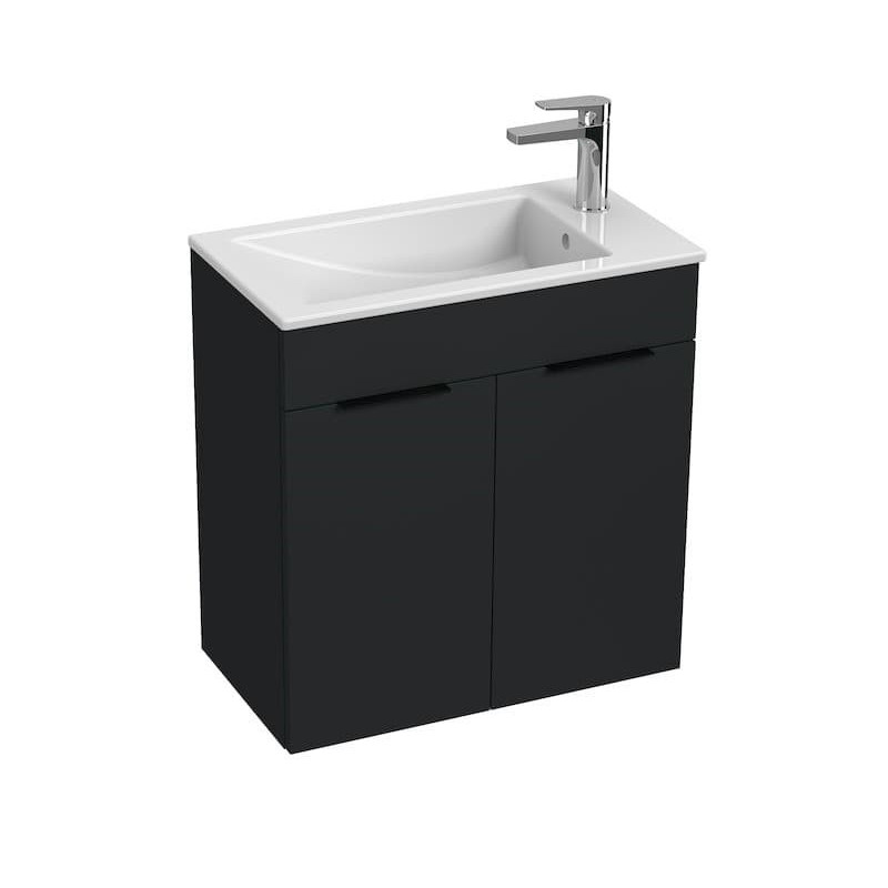 Koupelnová skříňka s umyvadlem Jika Cube 60x43x62,2 cm antracit mat H4536311763521