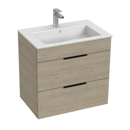 Koupelnová skříňka s umyvadlem Jika Cube 65x43x62,2 cm jasan H4536021765141