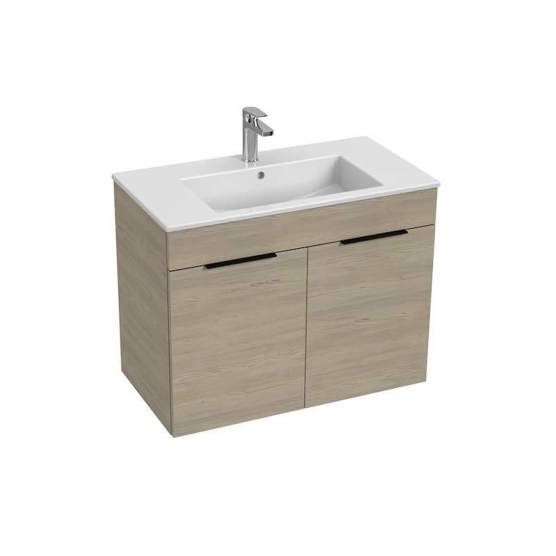 Koupelnová skříňka s umyvadlem Jika Cube 80x43x62,2 cm jasan H4537521765141