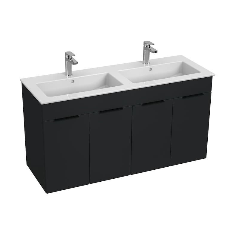 Koupelnová skříňka s umyvadlem Jika Cube 120x43x62,2 cm antracit mat H4536611763521