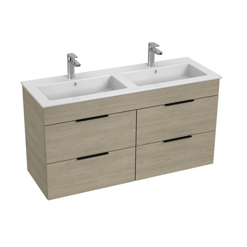 Koupelnová skříňka s umyvadlem Jika Cube 120x43x62,2 cm jasan H4536621765141