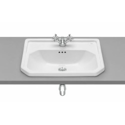 Zápustné umyvadlo Roca Carmen 60x45 cm otvor pro baterii uprostřed A3270A5000