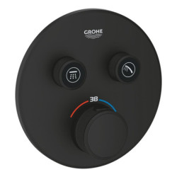 Sprchová a vanová baterie GROHE SmartControl bez podomítkového tělesa phantom black 29507KF0