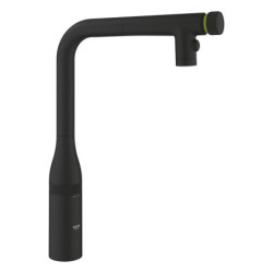 Dřezová baterie GROHE Essence s vytahovací sprškou, 2 proudy phantom black 31892KF0