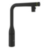 Dřezová baterie GROHE Essence s vytahovací sprškou, 2 proudy phantom black 31892KF0