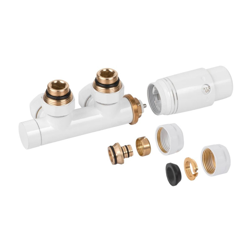 Termostatická sada Thermal Trend kov bílá VENTILTERMSETW