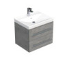 Koupelnová skříňka s umyvadlem SAT Cube Way 60x53x46 cm beton mat CUBE46602BEVER