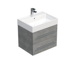 Koupelnová skříňka s umyvadlem SAT Cube Way 60x53x46 cm beton mat CUBE46602BESAT