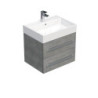 Koupelnová skříňka s umyvadlem SAT Cube Way 60x53x46 cm beton mat CUBE46602BESAT