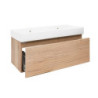 Koupelnová skříňka s umyvadlem Naturel Savona 118x43x44,8 cm dub halifax mat SAVONA120DHU2