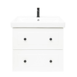 Koupelnová skříňka s umyvadlem Naturel Forli 60x45x46 cm bílá lesk FORLI60BIUVER