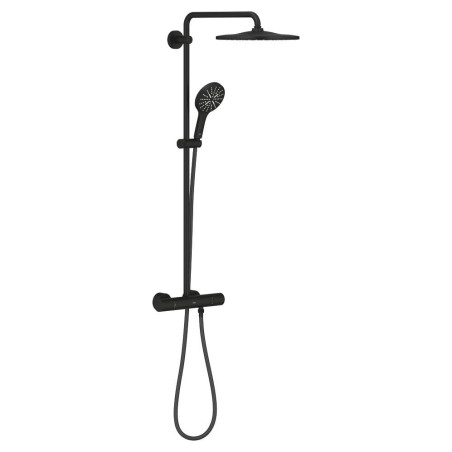 Sprchový systém GROHE Rainshower SmartActive s termostatickou baterií Phantom black 22119KF0