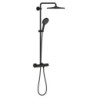 Sprchový systém GROHE Rainshower SmartActive s termostatickou baterií Phantom black 22119KF0
