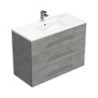 Koupelnová skříňka s umyvadlem SAT Cube Way 100x76,5x46 cm beton mat CUBE461003BEMOD
