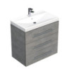 Koupelnová skříňka s umyvadlem SAT Cube Way 80x76,5x46 cm beton mat CUBE46803BEVER