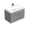 Koupelnová skříňka s umyvadlem SAT Cube Way 80x53x46 cm beton mat CUBE46802BEVER