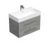 Koupelnová skříňka s umyvadlem SAT Cube Way 80x53x46 cm beton mat CUBE46802BESAT