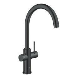 Dřezová baterie GROHE Blue Home s výpustí velvet black 31455KS1