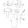 Vanová baterie Ideal Standard Tesi 150 mm chrom A6584AA