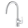 Dřezová baterie GROHE BauLoop s vytahovací sprškou chrom 30543000