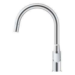 Dřezová baterie GROHE BauLoop s vytahovací sprškou chrom 30543000