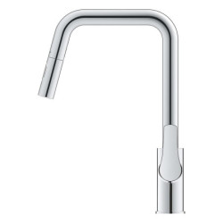 Dřezová baterie GROHE Eurosmart 2021 s vytahovací sprškou, 2 proudy chrom 30619000