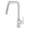 Dřezová baterie GROHE Eurosmart 2021 s vytahovací sprškou, 2 proudy supersteel 30619DC0