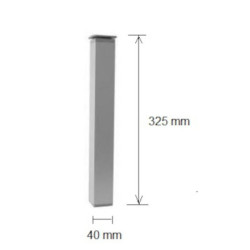 Nábytková noha Naturel Vario Dekor 4 cm hliník ALNOHAST33