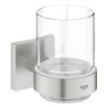 Sklenička GROHE Start Cube Accessoriess držákem supersteel 41097DC0