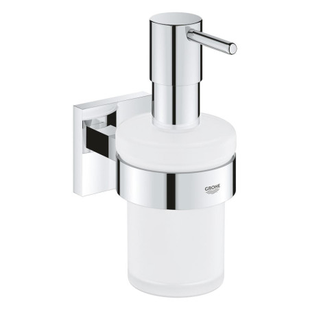 Dávkovač mýdla GROHE Start Cube Accessoriess držákem chrom 41098000