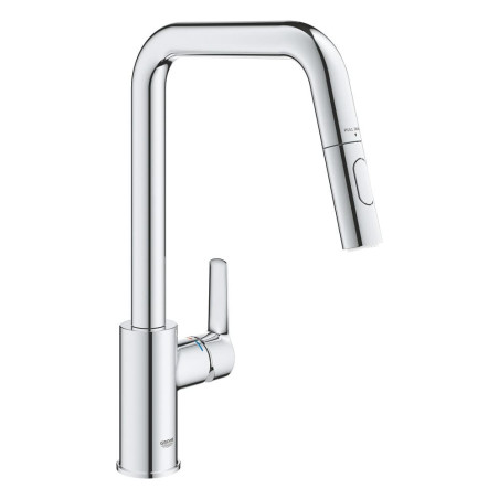 Dřezová baterie GROHE Start 2021 s vytahovací sprškou, 2 proudy chrom 30631000