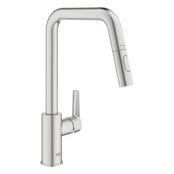 Dřezová baterie GROHE Start 2021 s vytahovací sprškou, 2 proudy supersteel 30631DC0