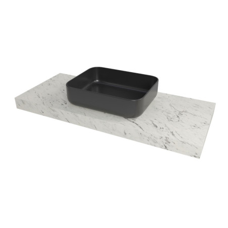 Deska pod umyvadlo Naturel Dolce 123,5x8x50 cm mramor Carrara bílá mat DO12050MCB