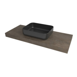 Deska pod umyvadlo Naturel Dolce 103,5x8x50 cm Beton Chicago tmavě šedá mat DO10050BCS