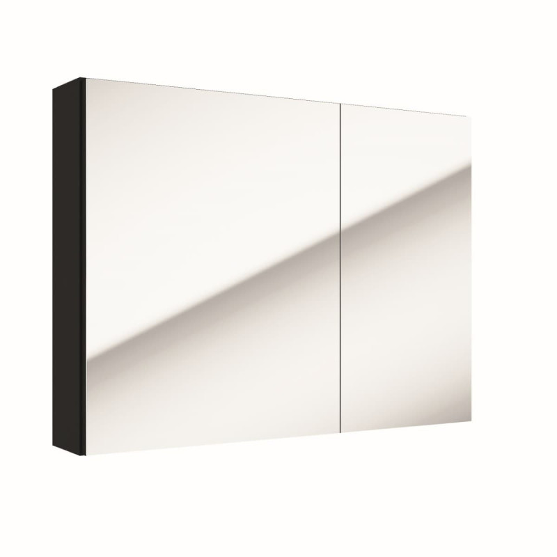 Zrcadlová skříňka Naturel Stilla 80x60 cm černá STILLAE08004