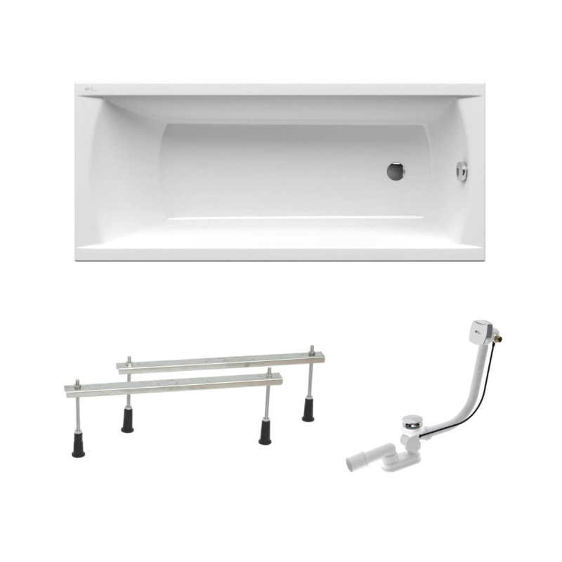 Obdélníková vana SAT Fusion 150x70 cm akrylát levá i pravá SATVR150APN