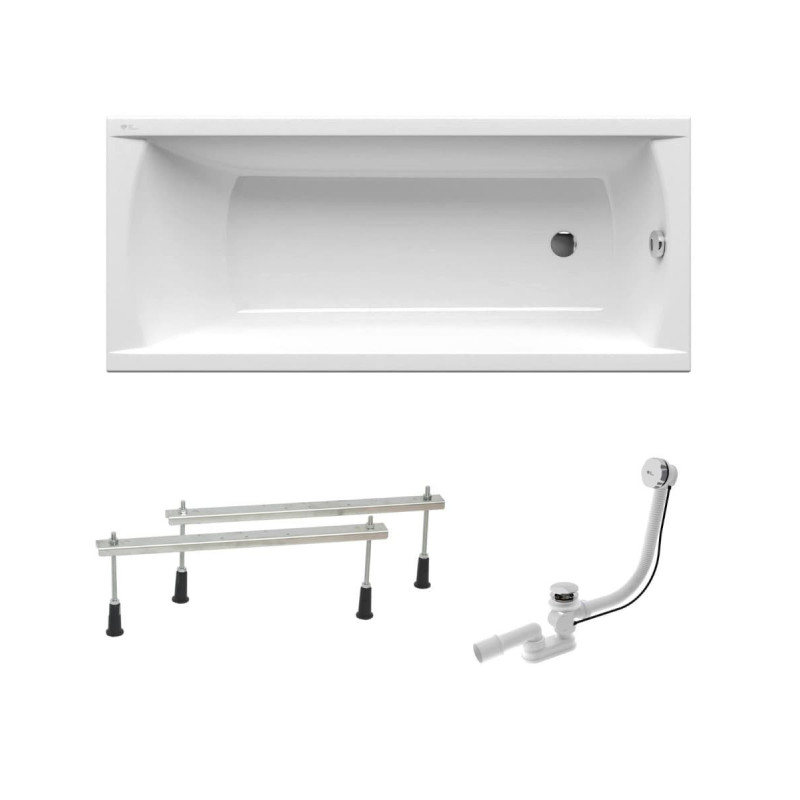 Obdélníková vana SAT Fusion 170x70 cm akrylát levá i pravá SATVR170AN