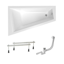 Asymetrická vana Laguna Idea Plus 160x100 cm akrylát levá SIKOID1600LAN
