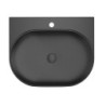 Umyvadlo Ravak Yard 60,5x50 cm černá mat otvor pro baterii, bez přepadu XJX0D260002