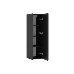 Koupelnová skříňka vysoká SAT Delano 34x125x36 cm černá DELANOV35CD